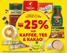Billa Kaffee, tee & kakao Angebot