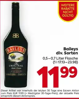 Billa Baileys Angebot