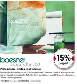 boesner Profi-Aquarellkarton, matt und rau Angebot