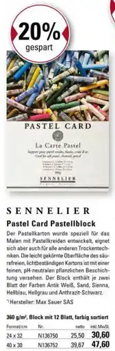 boesner Pastel Card Pastellblock Angebot