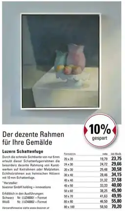 boesner Luzern Schattenfuge Angebot