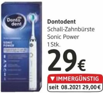 dm Dontodent Schall-Zahnbürste Sonic Power Angebot