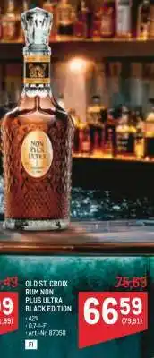 Metro OLD ST. CROIX RUM NON PLUS ULTRA BLACK EDITION Angebot