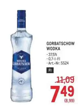 Metro Gorbatschow Wodka Angebot