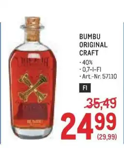 Metro Bumbu Original Craft Angebot