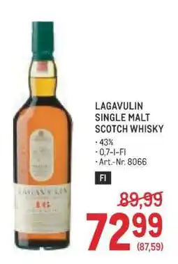 Metro Lagavulin Single Malt Scotch Whisky Angebot