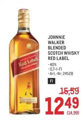 Johnnie Walker Blended Scotch Whisky Red Label