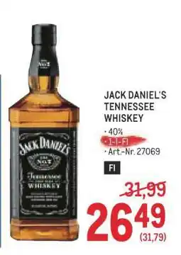 Metro Jack Daniel‘s Tennessee Whiskey Angebot