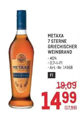 Metaxa 7 Sterne Griechischer Weinbrand