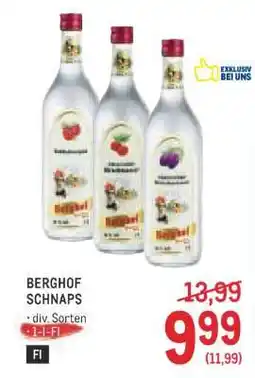 Metro Berghof Schnaps Angebot