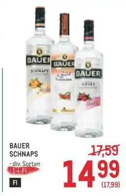 Metro Bauer Schnaps Angebot
