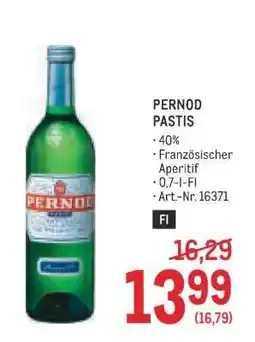 Metro Pernod Pastis Angebot