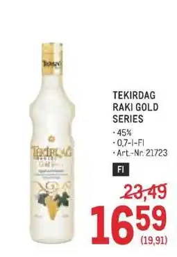 Metro Tekirdag Raki Gold Series Angebot
