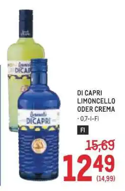 Metro DI CAPRI LIMONCELLO ODER CREMA Angebot