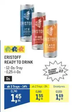 Metro ERISTOFF READY TO DRINK Angebot