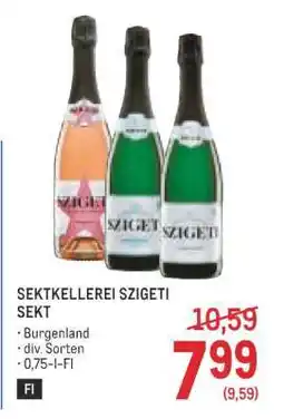 Metro SEKTKELLEREI SZIGETI SEKT Angebot