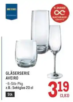 Metro GLÄSERSERIE AVEIRO Angebot