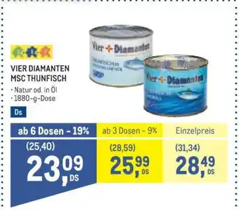 Vier Diamanten MSC Thunfisch