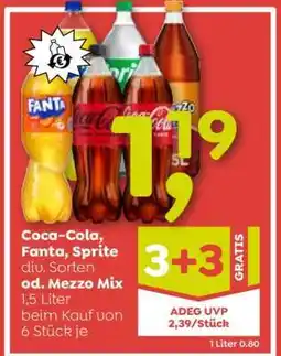 ADEG Coca-Cola, Fanta, Sprite div. Sorten od. Mezzo Mix Angebot