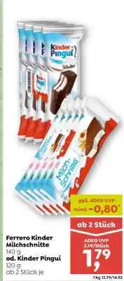 ADEG Ferrero Kinder Milchschnitte Angebot