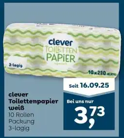 ADEG clever Toilettenpapier weiß Angebot