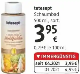 dm Tetesept Schaumbad 500ml Angebot