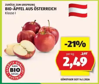 Hofer BIO-ÄPFEL AUS ÖSTERREICH Angebot