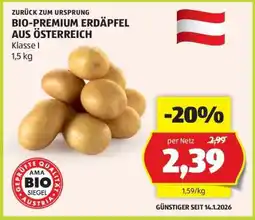 Hofer BIO-PREMIUM ERDÄPFEL AUS ÖSTERREICH Angebot