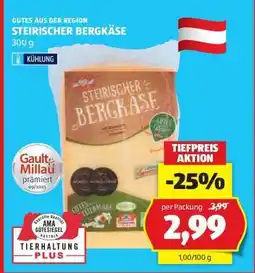 Hofer STEIRISCHER BERGKÄSE Angebot