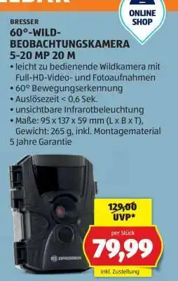 Hofer BRESSER 60°-WILD-BEOBACHTUNGSKAMERA 5-20 MP 20 M Angebot