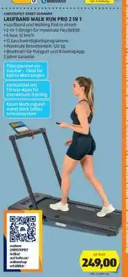 Hofer CHRISTOPEIT SPORT GERMANY LAUFBAND WALK RUN PRO 2 IN 1 Angebot