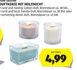Hofer DUFTKERZE MIT HOLZDOCHT Angebot
