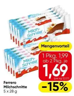 Eurospar Ferrero Milchschnitte Angebot
