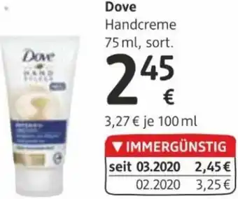 dm Dove Handcreme 75ml Angebot