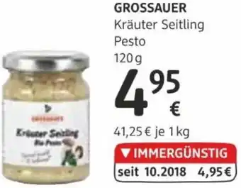 dm Grossauer Kräuter Seitling Pesto 120g Angebot