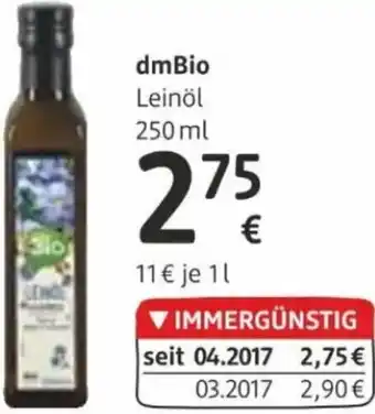 dm dmBio Leinöl 250ml Angebot