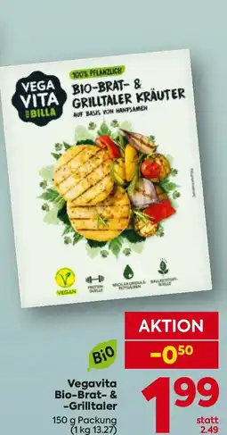 Billa Vegavita Bio-Brat- & -Grilltaler Angebot