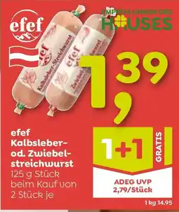 ADEG efef Kalbsleber- od. Zwiebel- streichwurst Angebot