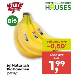ADEG Ja! Natürlich. Bio Bananen Angebot