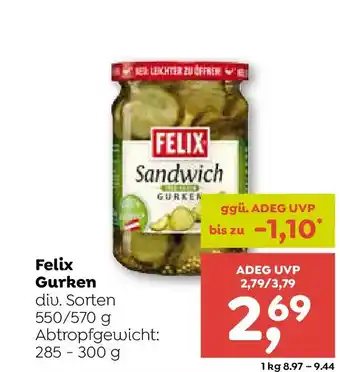 ADEG Felix gurken Angebot