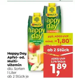 ADEG Happy Day Apfel-od. Multi- vitamin Angebot