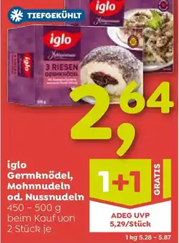 ADEG Iglo germknödel, mohnnudeln od. nussnudeln Angebot