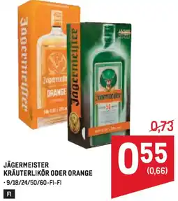 Metro Jägermeister kräuterlikör oder orange Angebot