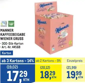 Manner kaffeebeigabe wiener gruss