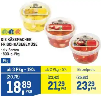 Metro Die käsemacher frischkäsegemüse Angebot