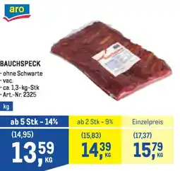 Metro Bauchspeck Angebot