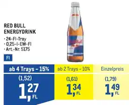 Metro Red bull energydrink Angebot