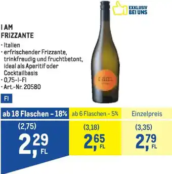 Metro I am frizzante Angebot