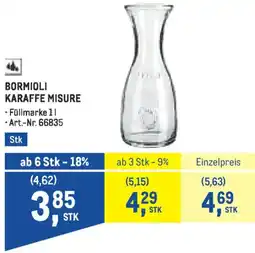 Metro Bormioli karaffe misure Angebot