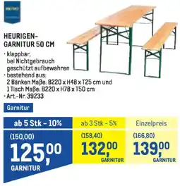 Metro Heurigen- garnitur Angebot